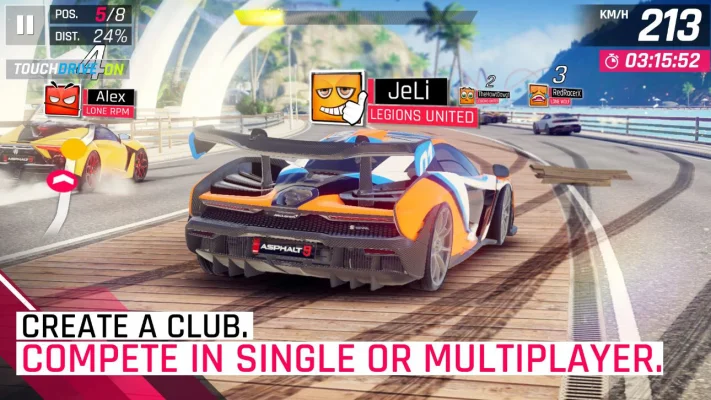 Asphalt 9 Mod Apk 4.4.0k Unlimited Money and Tokens